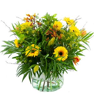 Voorjaarsboeket geel oranje