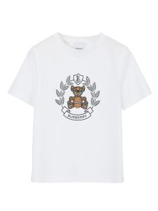 Burberry Kids t-shirt en coton à imprimé Thomas Bear - Blanc