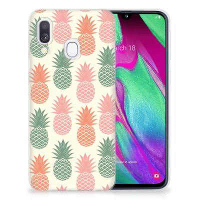 Samsung Galaxy A40 | Siliconen Case | Ananas