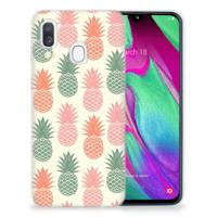 Samsung Galaxy A40 | Siliconen Case | Ananas