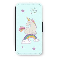Regenboog eenhoorn: iPhone 12 Pro Max Flip Hoesje