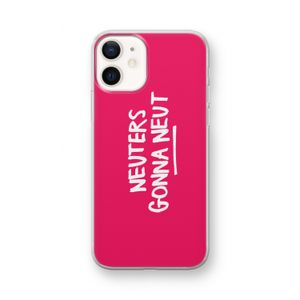 Neuters (roze): iPhone 12 mini Transparant Hoesje