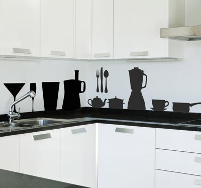 Sticker keuken keukenbenodigdheden