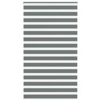Zebra rolgordijn 120x230 cm stofbreedte 115,9 cm donkergrijs