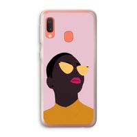 Yellow glasses: Samsung Galaxy A20e Transparant Hoesje