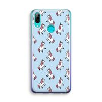 Eenhoorns overal: Huawei P Smart (2019) Transparant Hoesje