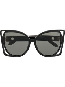 Linda Farrow lunettes de soleil à monture papillon - Noir