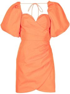 Rebecca Vallance robe courte Carmelita à manches bouffantes - Orange