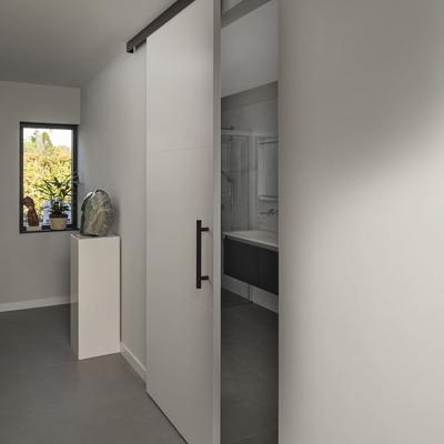 Xperta set 4m rail - alu - vloerplint - Dubbele deur - Dubbel soft - inbouw auto fix