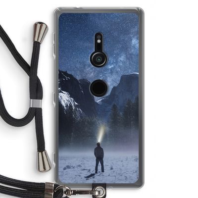 Wanderlust: Sony Xperia XZ2 Transparant Hoesje met koord