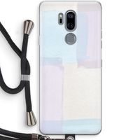 Square pastel: LG G7 Thinq Transparant Hoesje met koord