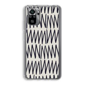 Marrakech Zigzag: Xiaomi Redmi Note 10S Transparant Hoesje
