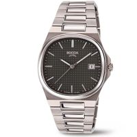 Boccia 3657-04 Horloge titanium zilverkleurig-zwart 37 mm