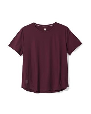 HEMA Damessportshirt bordeauxrood (bordeauxrood)