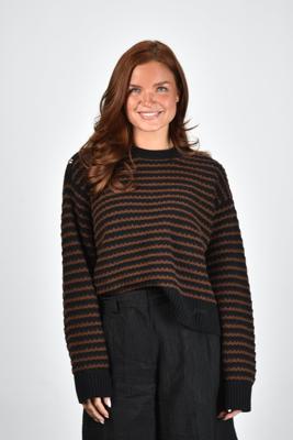 Ganni trui A1070114 chocolate plum