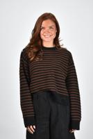 Ganni trui A1070114 chocolate plum