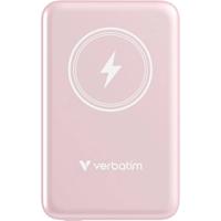 Verbatim Charge n Go Magnetic Wireless Powerbank 10000 mAh Fast Charge, Quick Charge 3.0, USB PD 3.0, Adaptive Fast Charge LiPo USB-C Pink