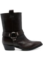 P.A.R.O.S.H. bottines Stivale d'inspiration western - Marron