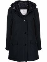 Woolrich manteau boutonné à capuche - Bleu