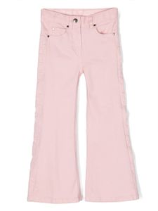 Stella McCartney Kids jean évasé à logo appliqué - Rose