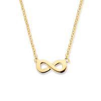 14k Geelgouden Collier met Infinity Symbool - 41,5-44,5 cm