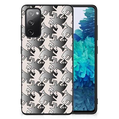 Samsung Galaxy S20 FE Dierenprint Telefoonhoesje Salamander Grey