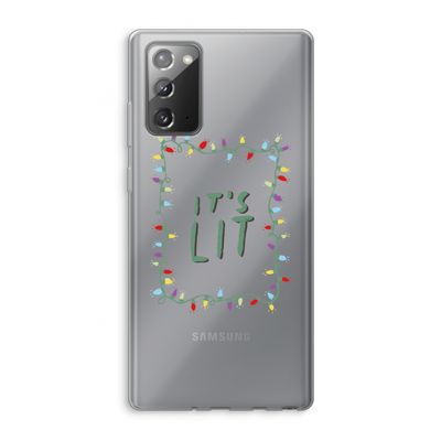 It's Lit: Samsung Galaxy Note 20 / Note 20 5G Transparant Hoesje
