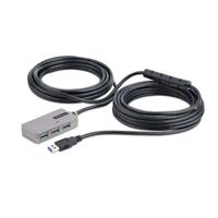 Hub USB Startech U01043-USB-EXTENDER Zwart Zilverkleurig