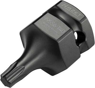 HAZET Krachtdopsleutelbit 995S6-T40 · 1/2 inch (12,5 mm) vierkant hol, 24 mm buitenzeskant · Binnen-TORX®-profiel · SW T40
