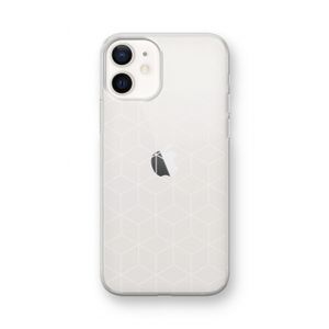 Zwart-witte kubussen: iPhone 12 mini Transparant Hoesje
