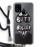 Big butt bigger heart: Samsung Galaxy M31 Transparant Hoesje met koord