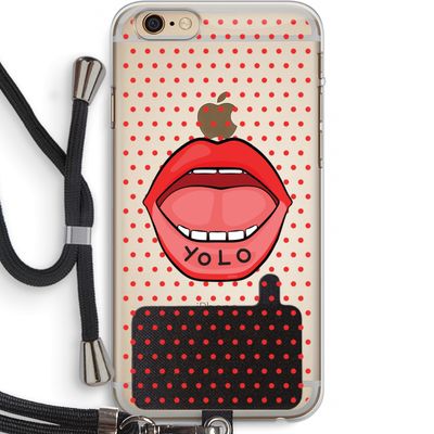 Yolo Denise: iPhone 6 PLUS / 6S PLUS Transparant Hoesje met koord