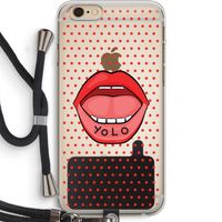 Yolo Denise: iPhone 6 PLUS / 6S PLUS Transparant Hoesje met koord