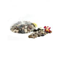 Mini Decoratie steentjes in netje 1x kg - Voor in plantenbak, vissenkom of kandelaar vaas
