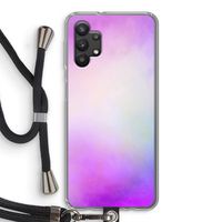 Clouds pastel: Samsung Galaxy A32 5G Transparant Hoesje met koord
