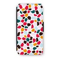 Colored Giraffe: iPhone 7 Flip Hoesje