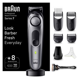 Braun BeardTrimmer 7 BT7420 Zwart, Grijs