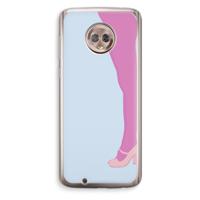 Pink panty: Motorola Moto G6 Transparant Hoesje - thumbnail