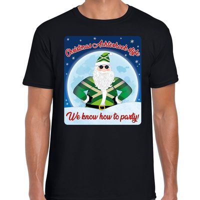 Fout kerst shirt Achterhoek style zwart voor heren Fout kerst shirt Achterhoek style zwart voor heren
