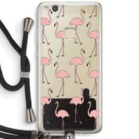 Anything Flamingoes: Huawei Ascend P10 Lite Transparant Hoesje met koord