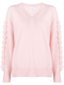 Barrie pull oversize à col v - Rose