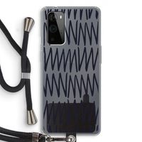Marrakech Zigzag: OnePlus 9 Pro Transparant Hoesje met koord