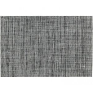 1x Placemat grijs gevlochten/geweven print 45 x 30 cm   -