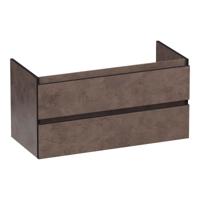 Brauer Joy Edge - Onderkast - 100 cm - met 2 Softclose Lades Greeploos en 1 Sifon Uitsparing - Erosion