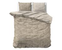 Sleeptime Flanel Washed Cotton Taupe 240 x 200/220 cm