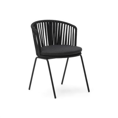 Kave Home Saconca tuinstoel Zwart