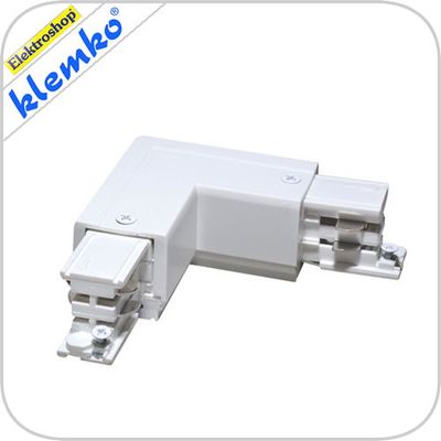 Euro 3 fase rails l - connector links (65x65 mm) wit
