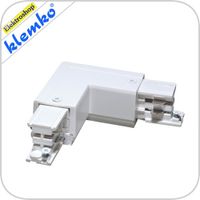 Euro 3 fase rails l - connector links (65x65 mm) wit