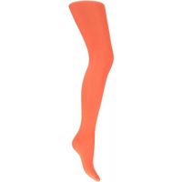 Halloween dames panty fluor oranje 60 denier
