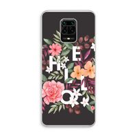 Hello in flowers: Xiaomi Redmi Note 10 Lite Transparant Hoesje